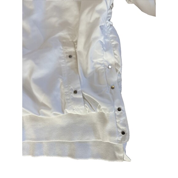 Athleta Point Reyes Bomber Jacket Womens 3X Plus White Coat Windbreaker Stretch - Picture 3 of 9
